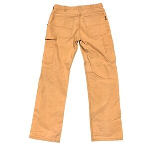 Wolverine Men's Grunge Tan Carpenter Work Pants Straight Fit Size 34x34 Cotton *
